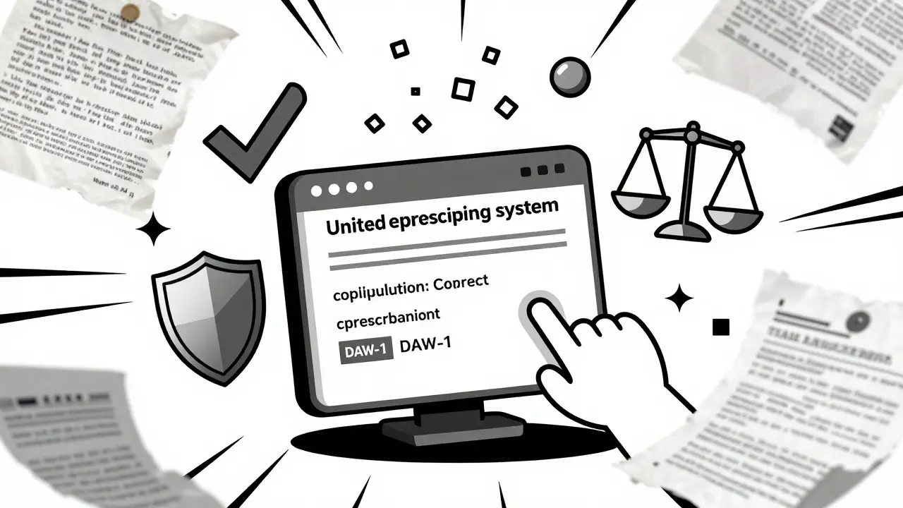 Unified e-prescribing system replacing chaotic paperwork with clean digital override