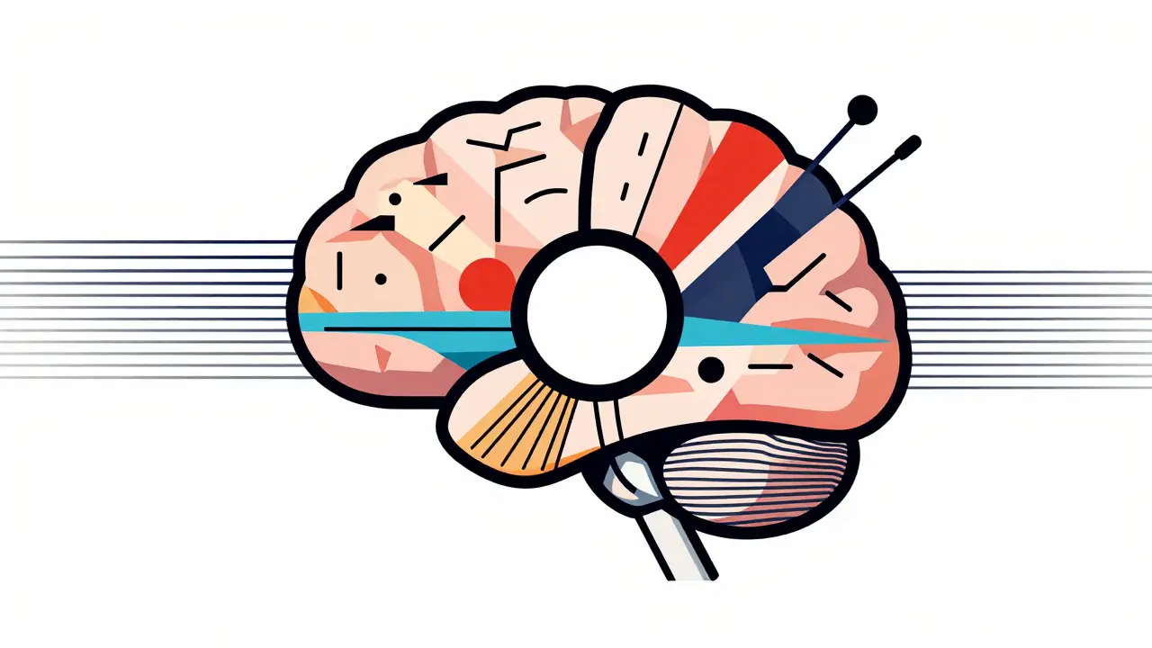 Abstract AI system analyzing pharmacovigilance data streams