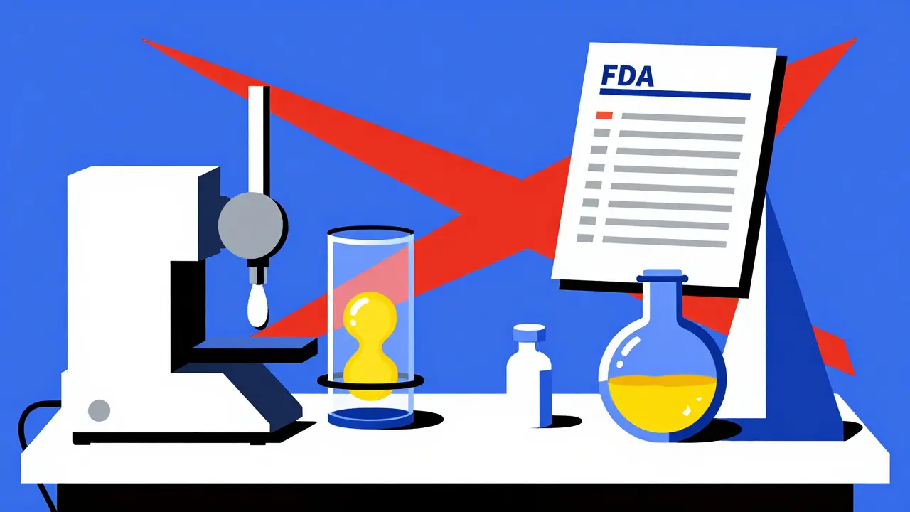 Geometric lab machines testing drug dissolution using biorelevant media in Bauhaus design.