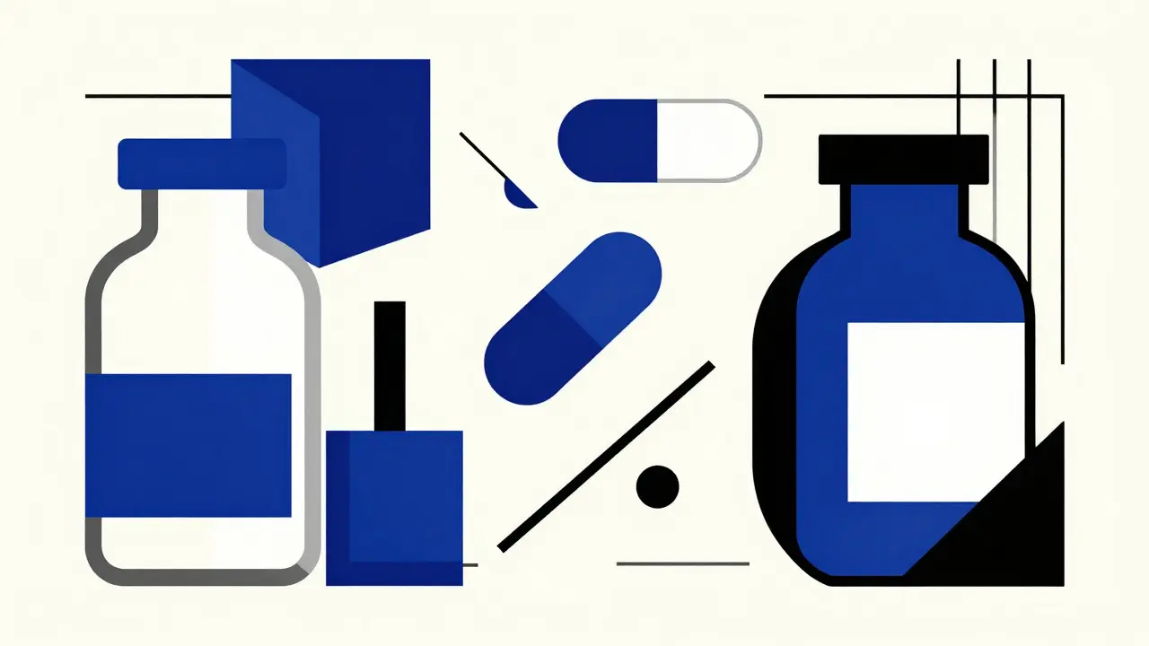 Geometric abstract representation of drugs causing DRESS syndrome